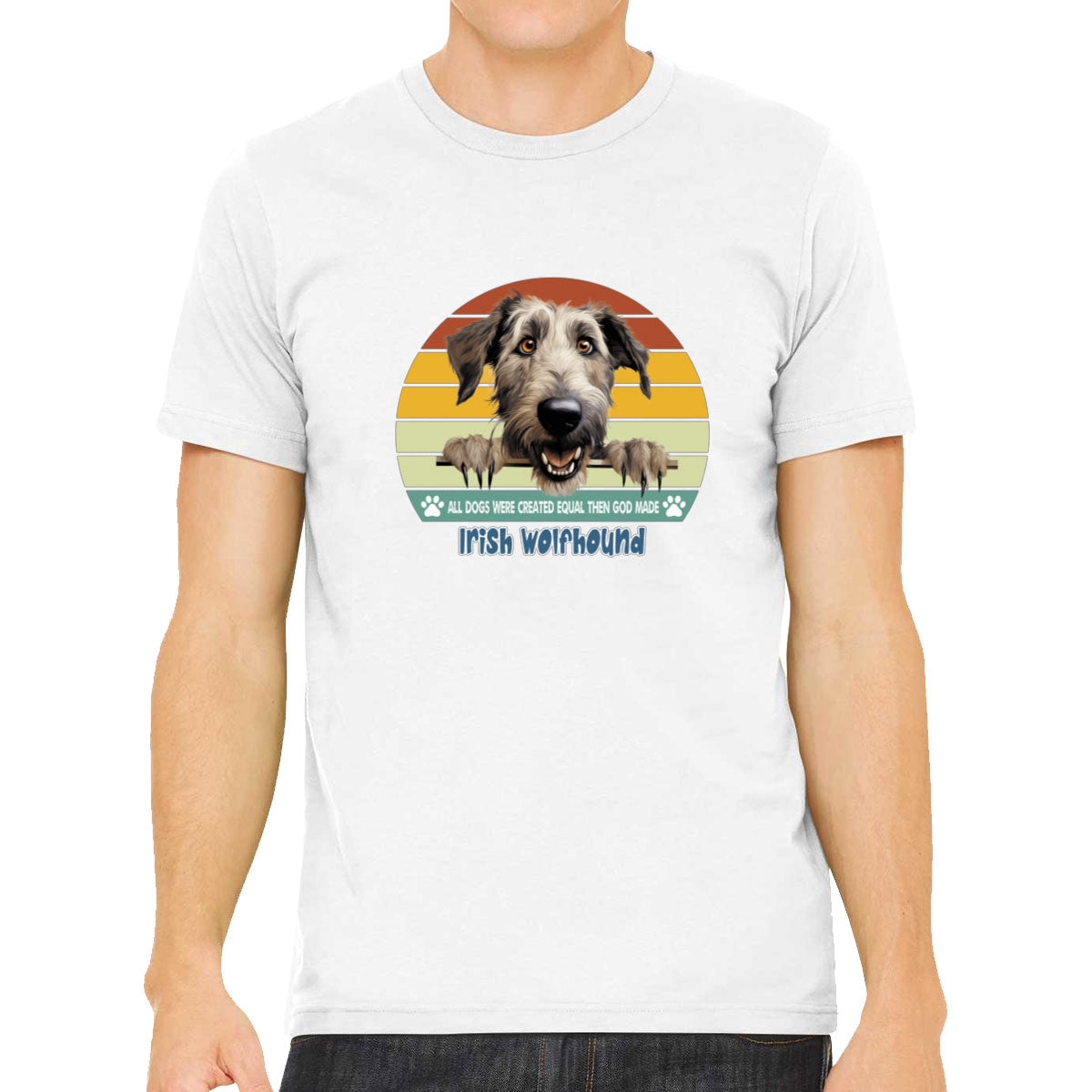 All Dogs Were Created Equal Irish Wolfhound Men's T-shirt