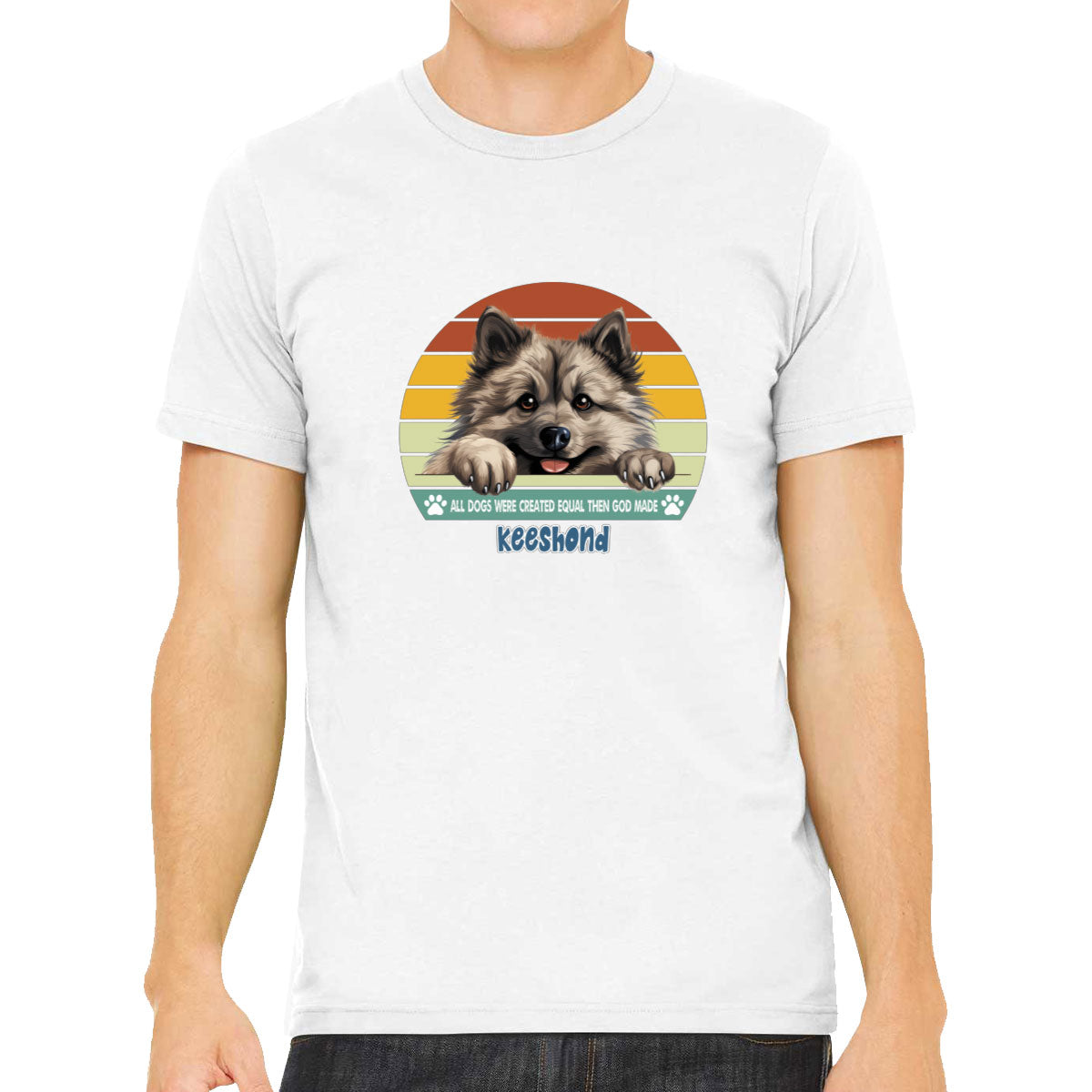 All Dogs Were Created Equal Keeshond Men's T-shirt