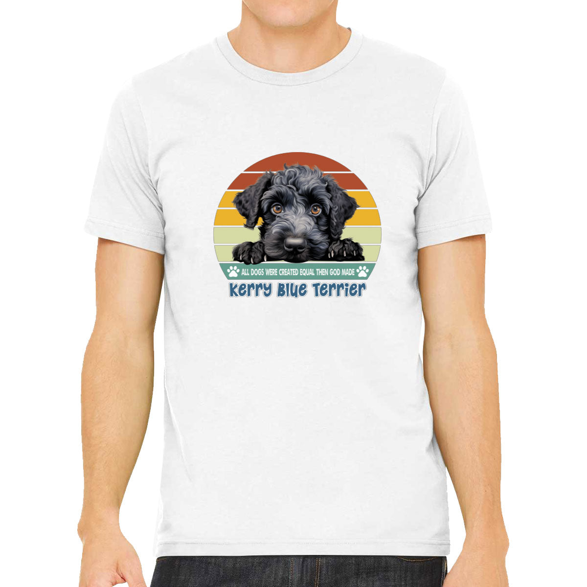 All Dogs Were Created Equal Kerry Blue Terrier Men's T-shirt