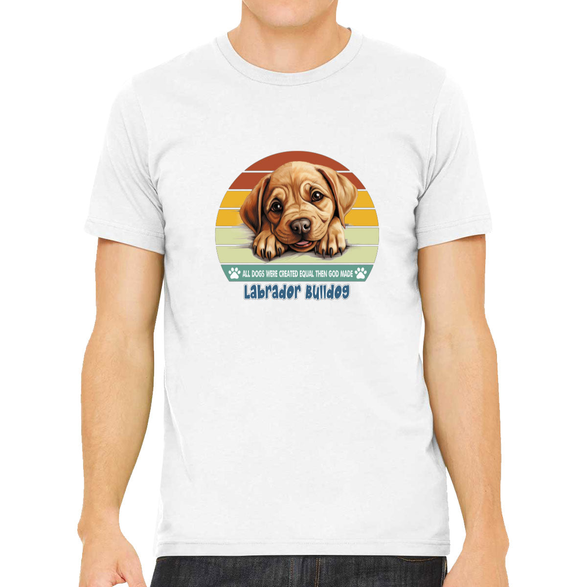 All Dogs Were Created Equal Labrador Bulldog Men's T-shirt