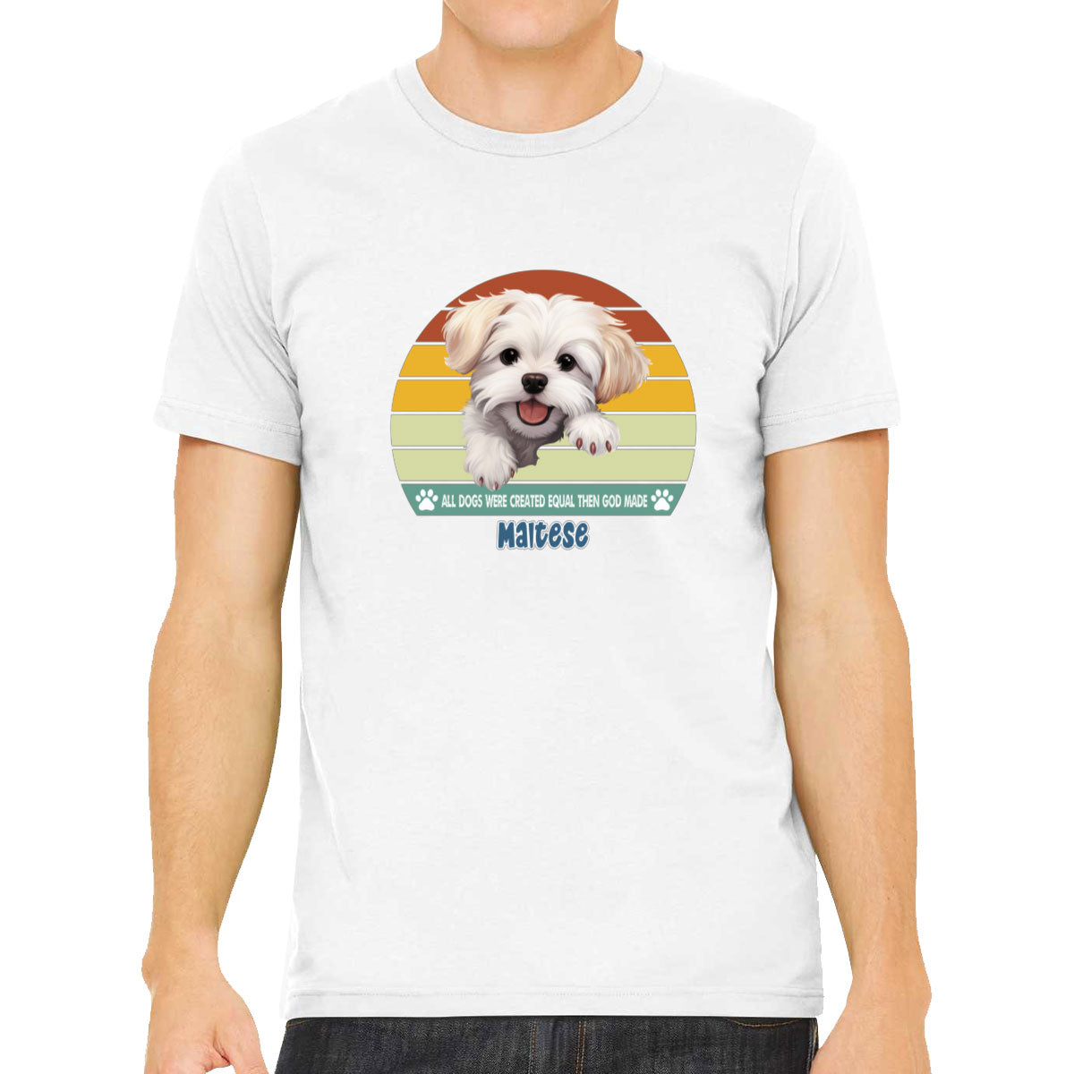 All Dogs Were Created Equal Maltese Men's T-shirt