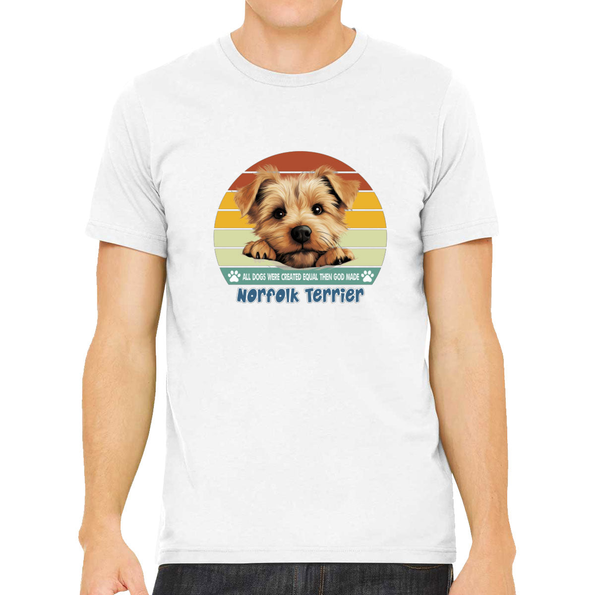 All Dogs Were Created Equal Norfolk Terrier Men's T-shirt