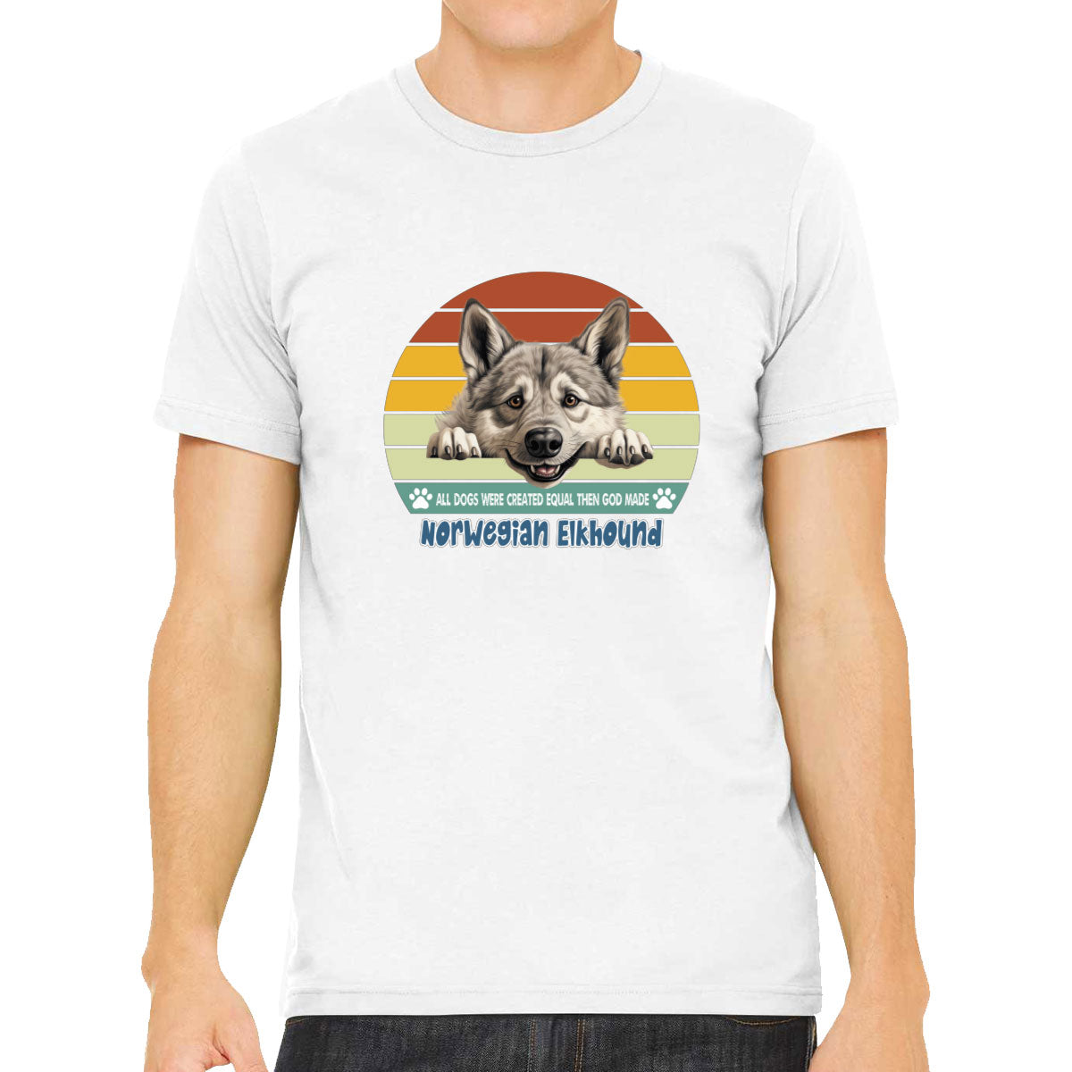 All Dogs Were Created Equal Norwegian Elkhound Men's T-shirt