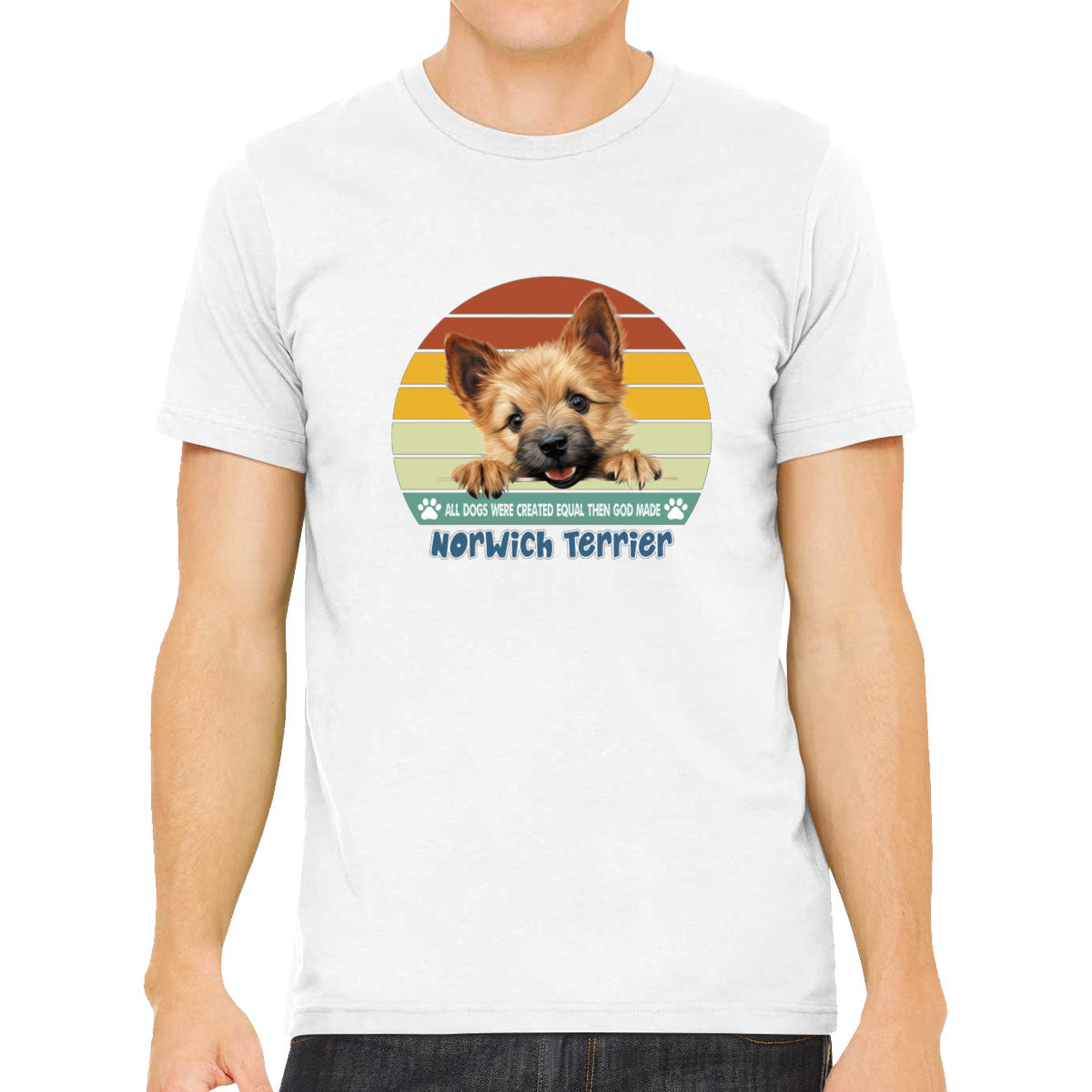 All Dogs Were Created Equal Norwich Terrier Men's T-shirt