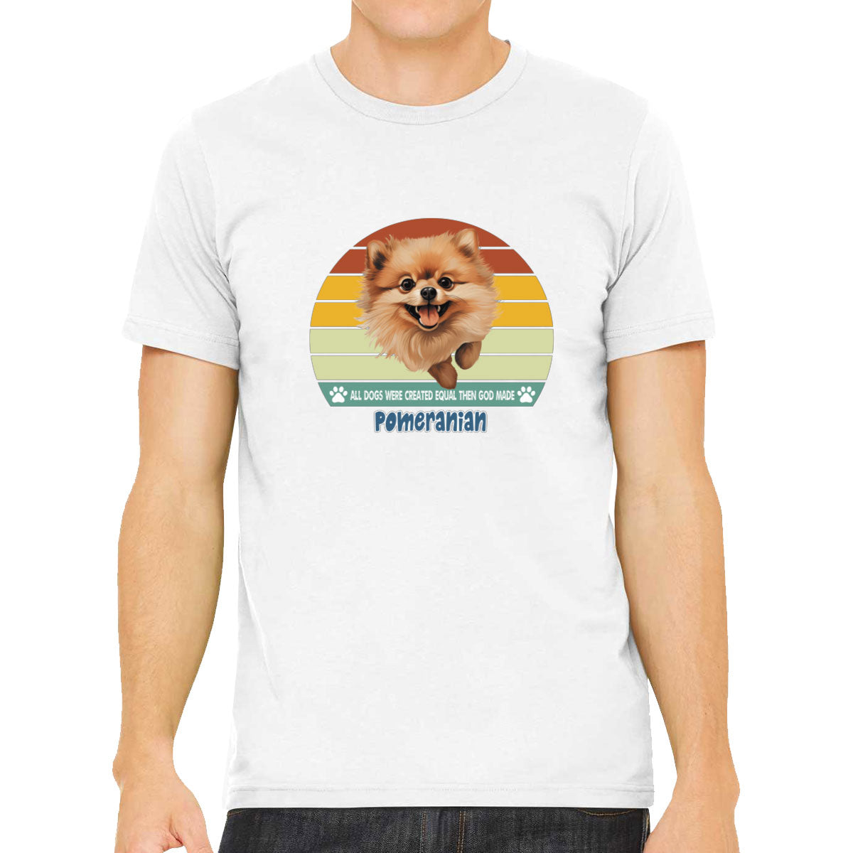 All Dogs Were Created Equal Pomeranian Men's T-shirt