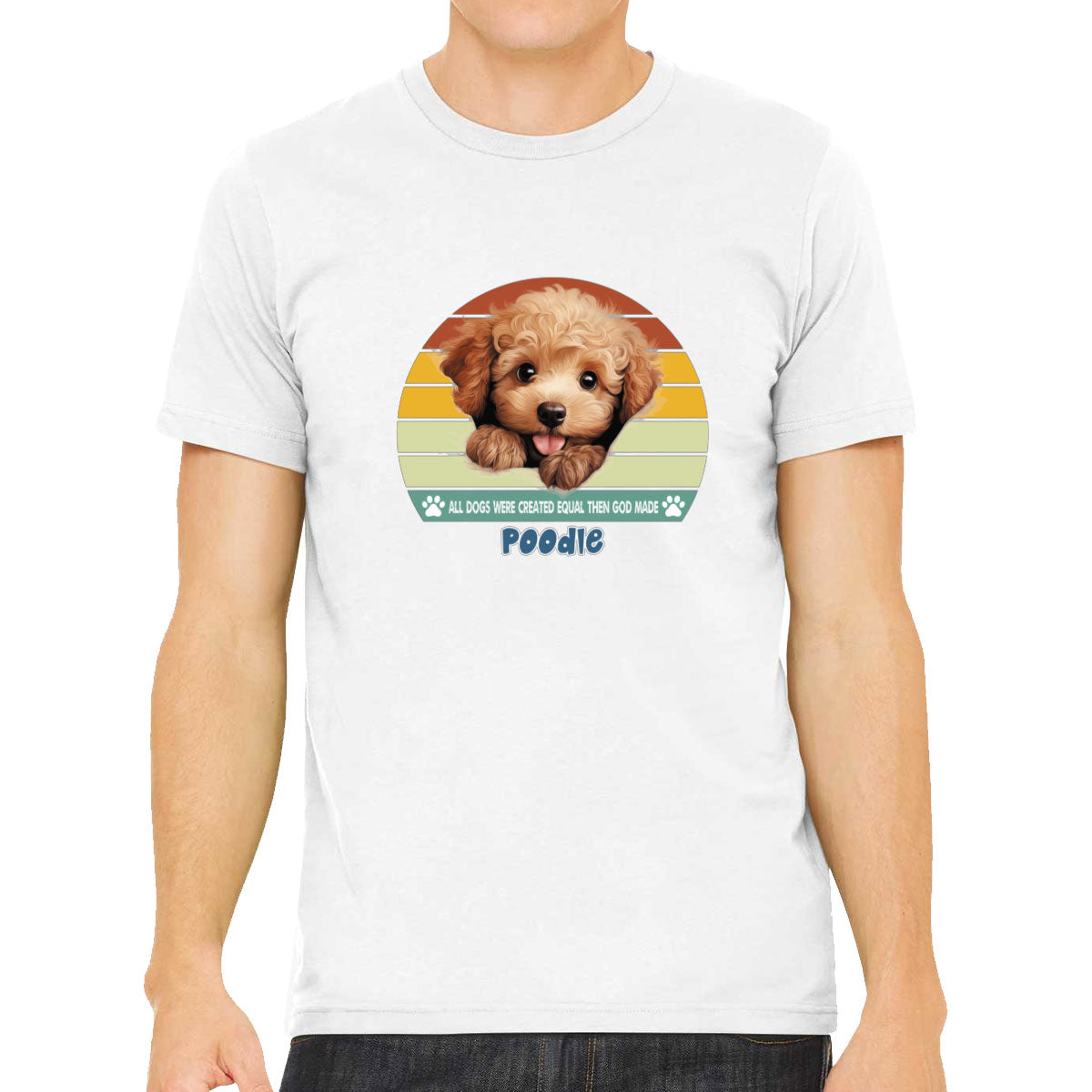 All Dogs Were Created Equal Poodle Men's T-shirt
