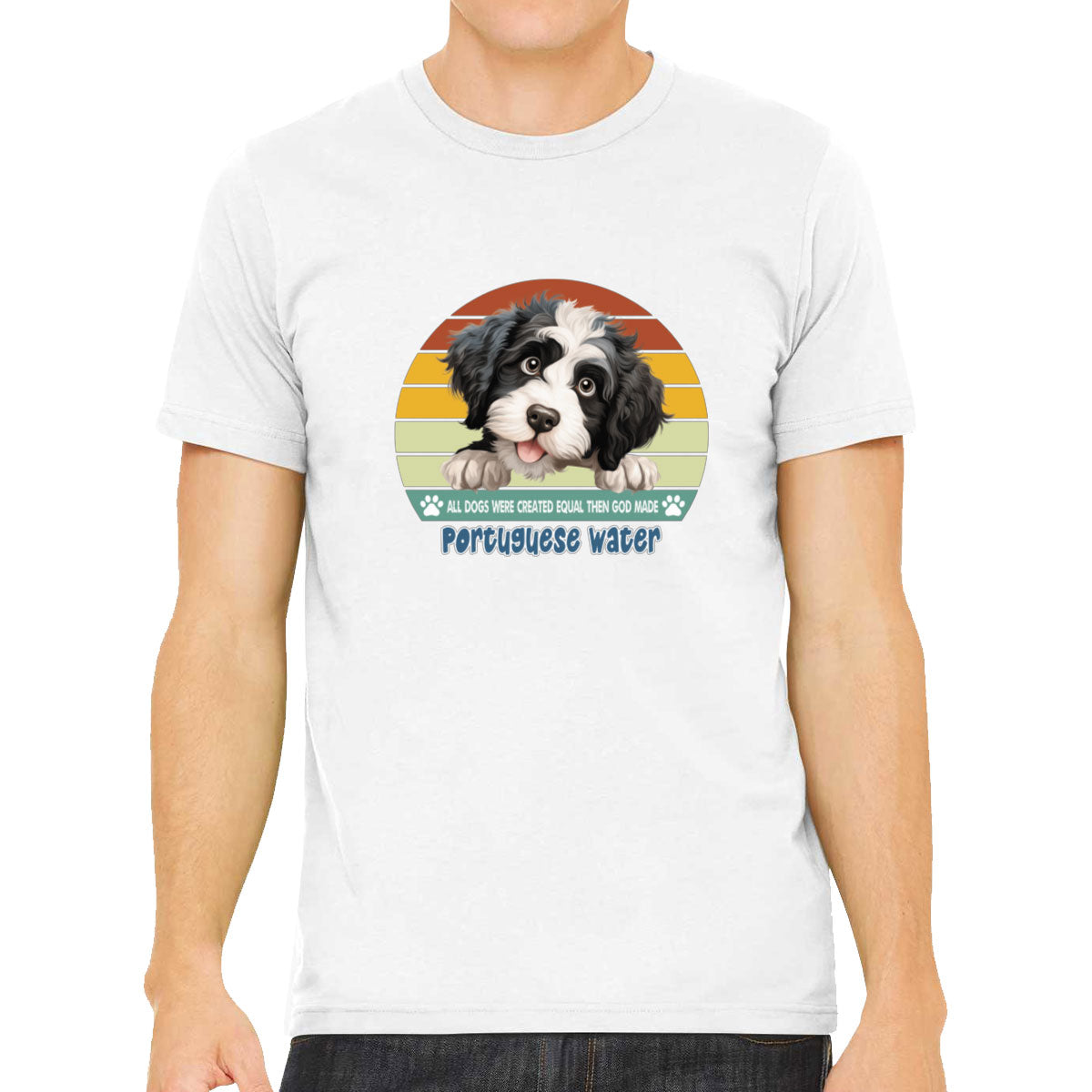 All Dogs Were Created Equal Portuguese Water Men's T-shirt