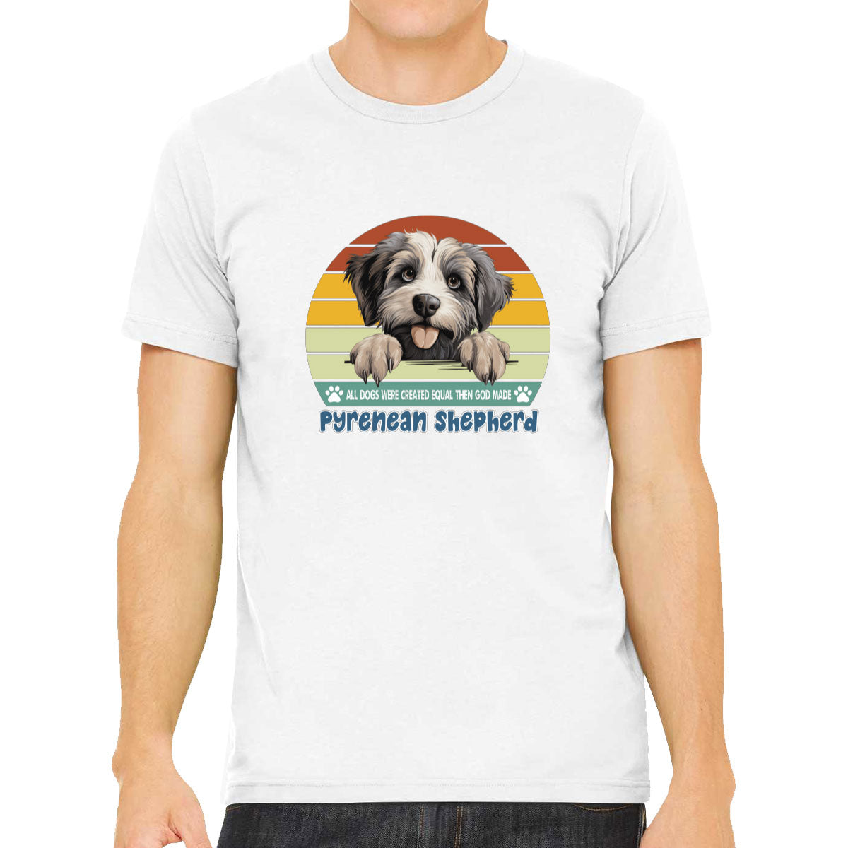 All Dogs Were Created Equal Pyrenean Shepherd Men's T-shirt