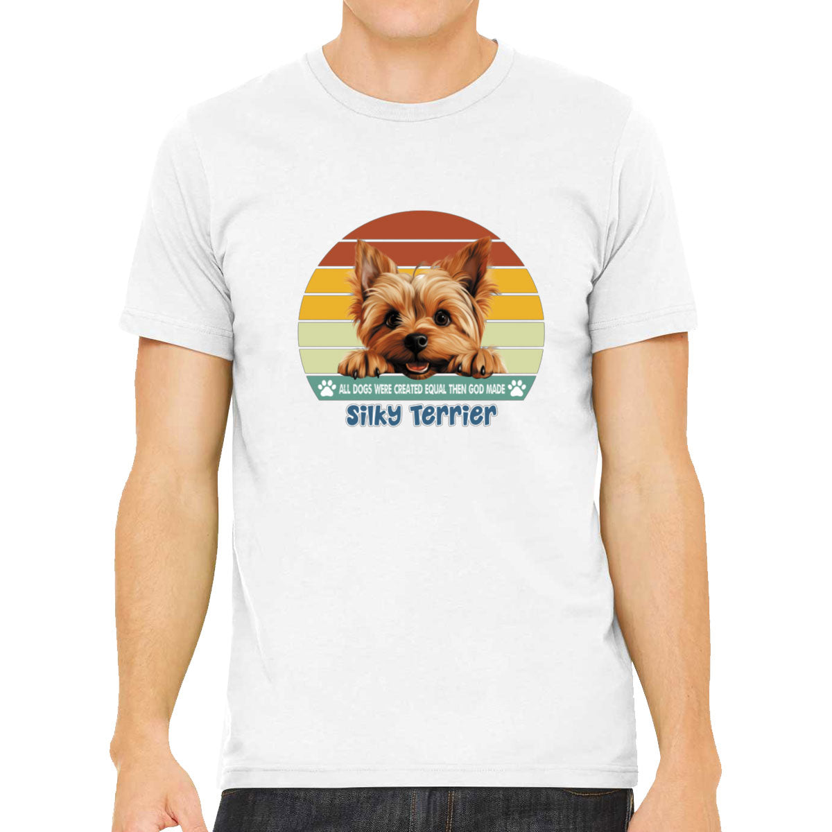 All Dogs Were Created Equal Silky Terrier Men's T-shirt