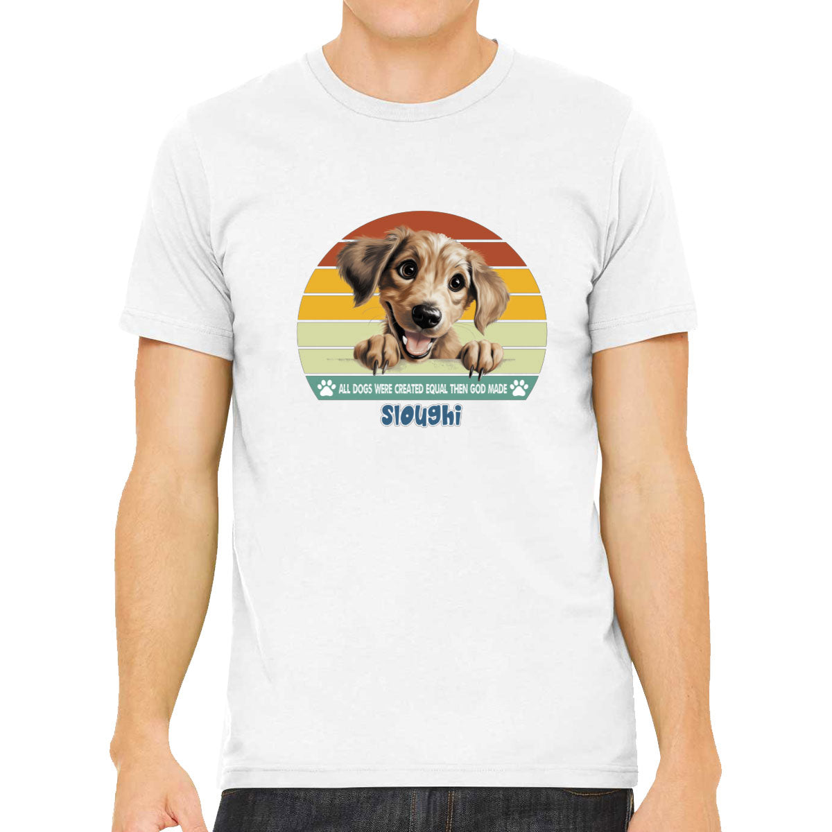 All Dogs Were Created Equal Sloughi Men's T-shirt