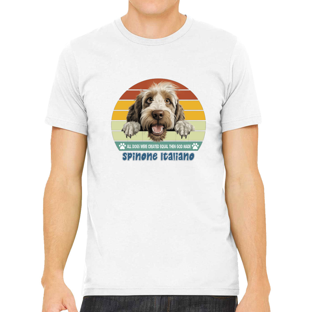 All Dogs Were Created Equal Spinone Italiano Men's T-shirt