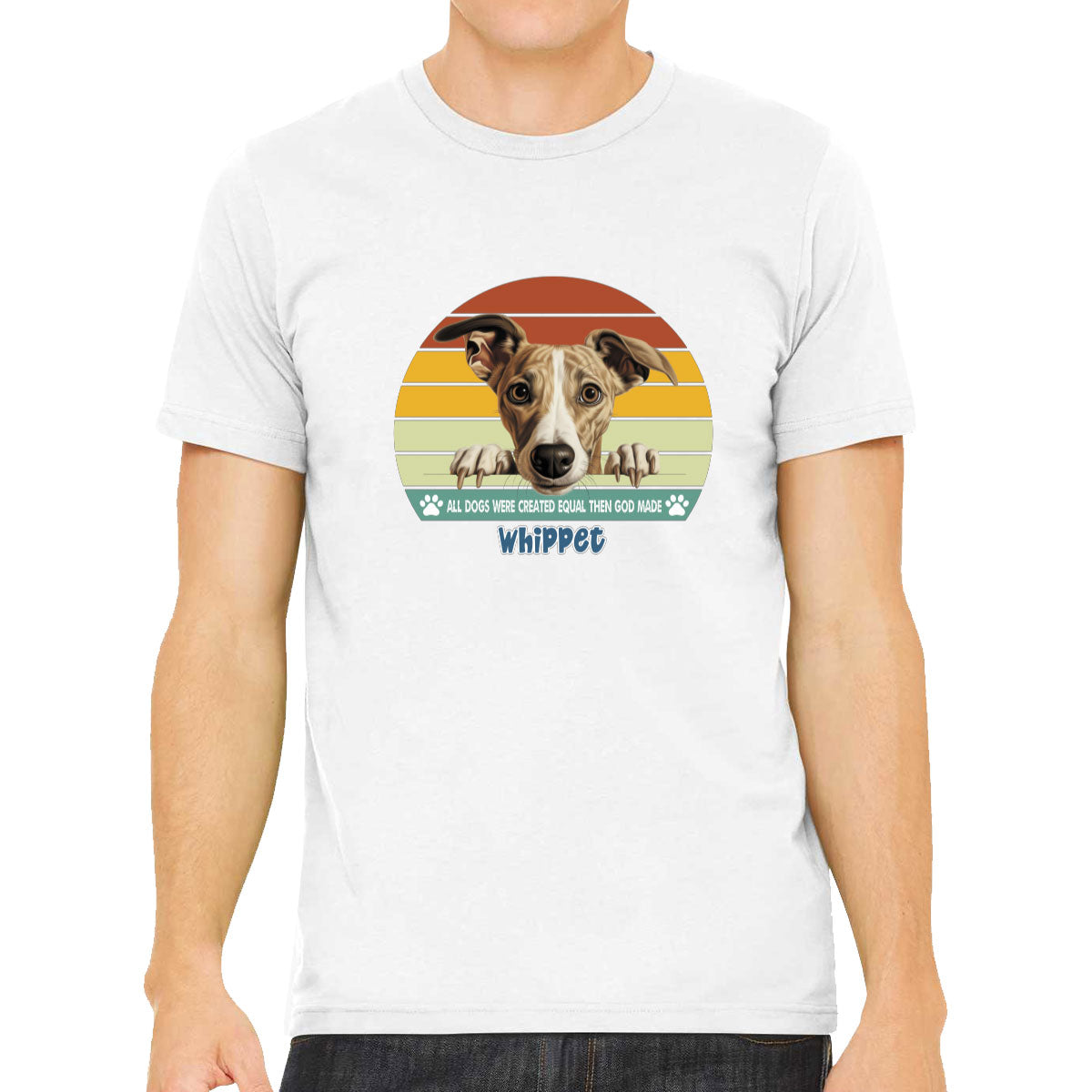 All Dogs Were Created Equal Whippet Men's T-shirt