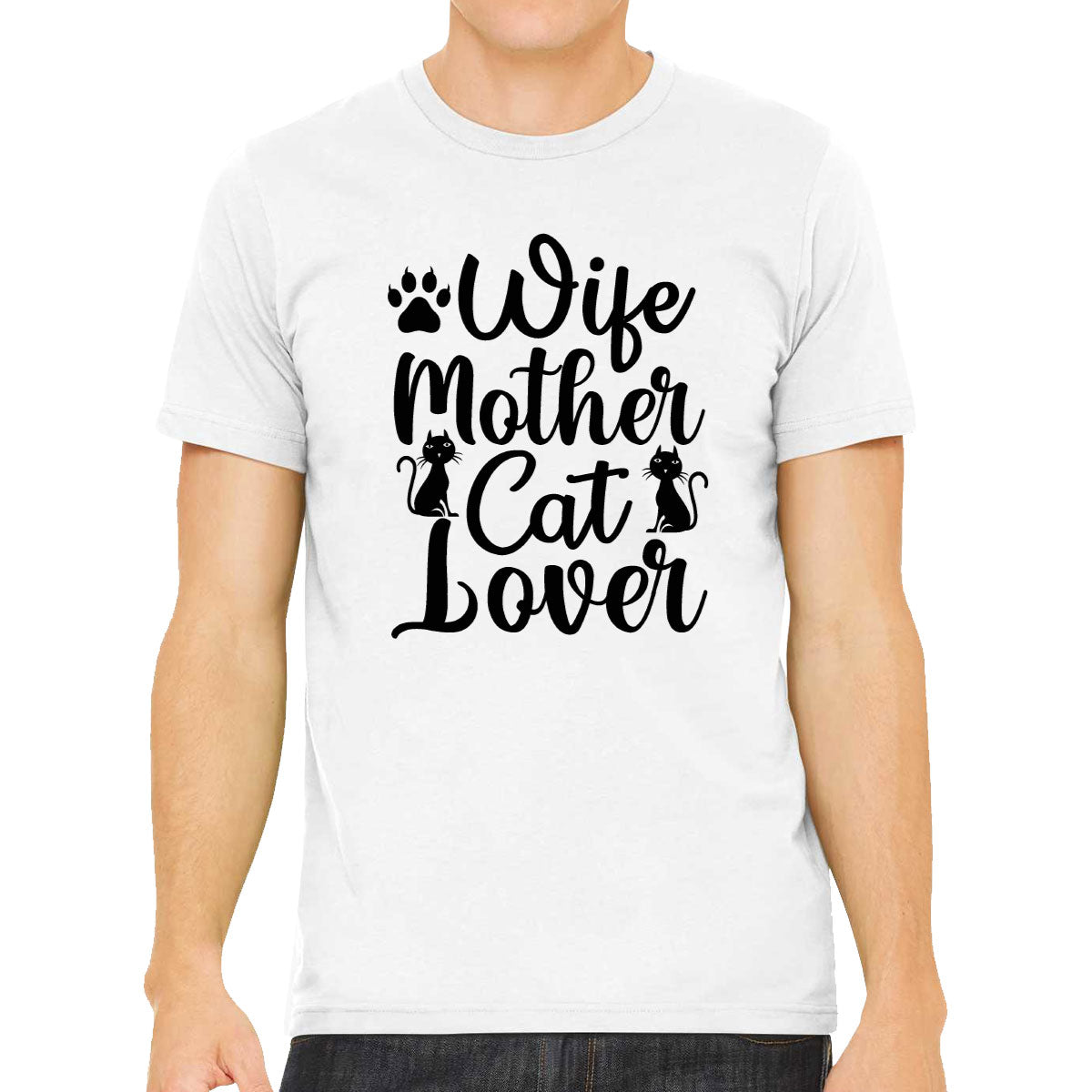 Wife Mother Cat Lover Men's T-shirt