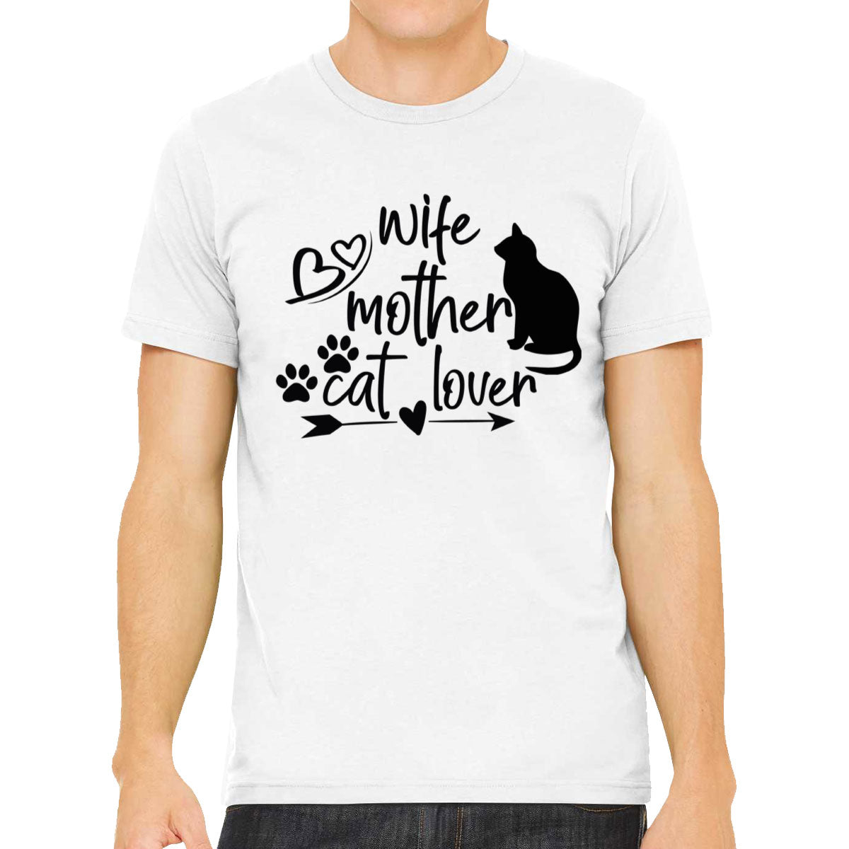 Wife Mother Cat Lover Mother's Day Men's T-shirt