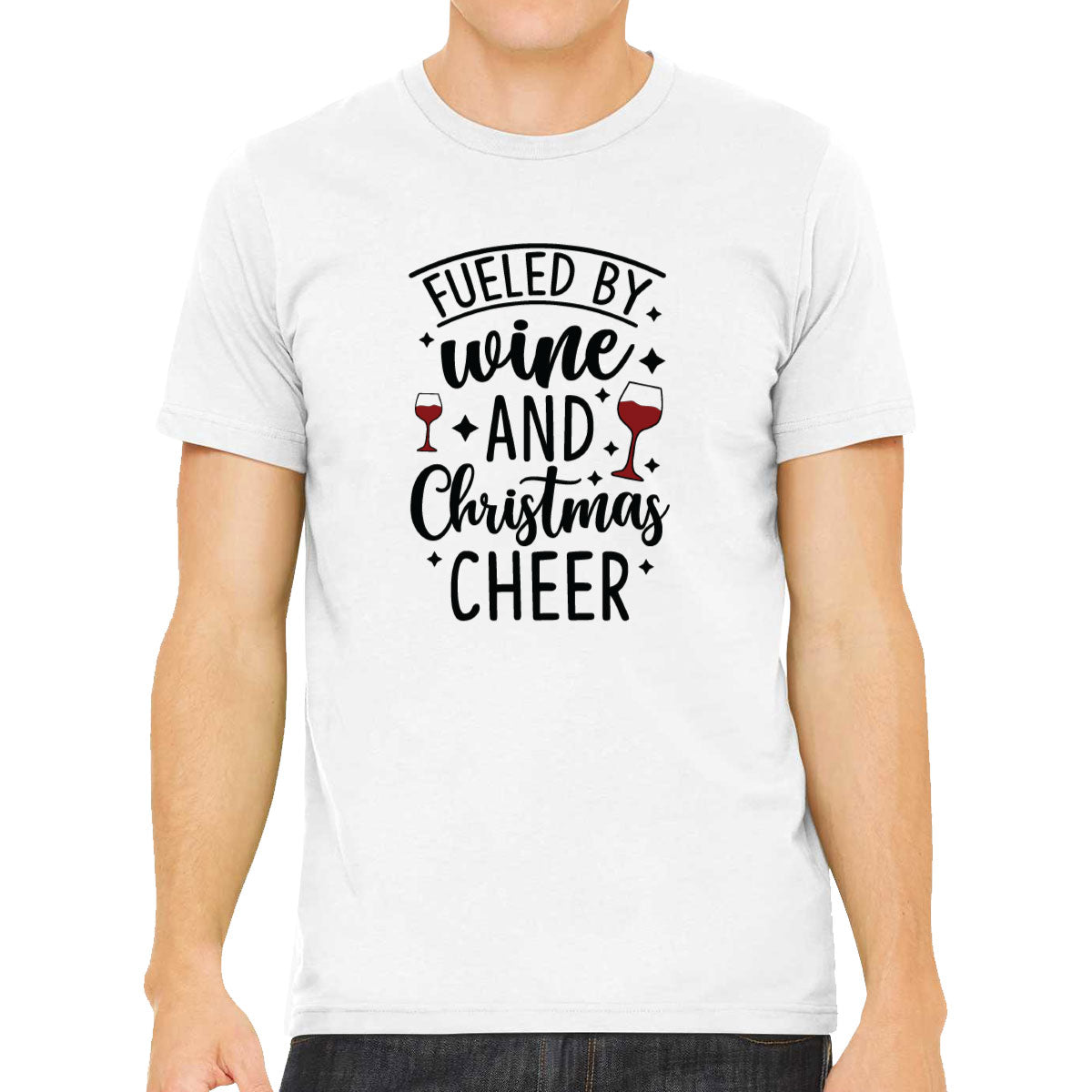 Fueled By Wine And Christmas Cheer Men's T-shirt
