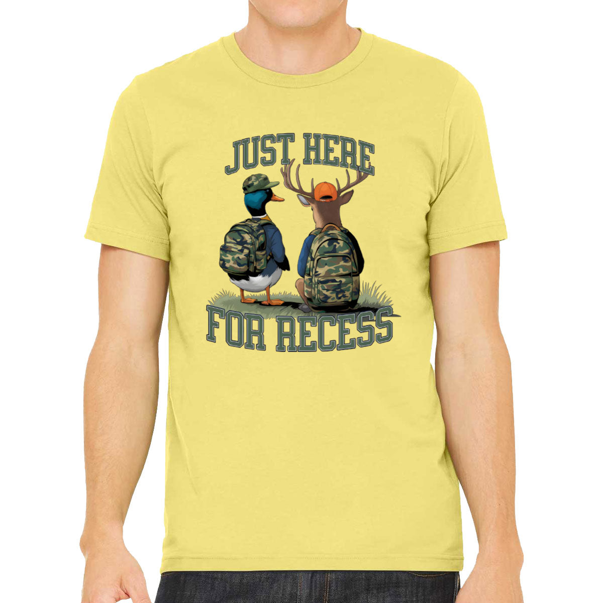 Just Here For Recess Duck And Deer Hunting Men's T-shirt