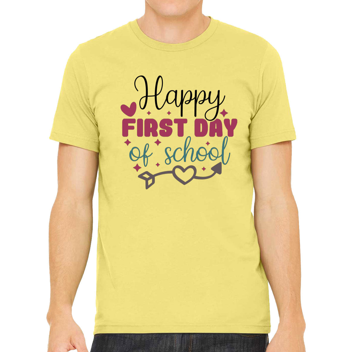 Happy First Day Of School Teacher Men's T-shirt