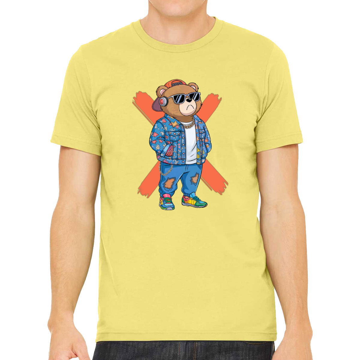 Hipster Teddy Bear Men's T-shirt