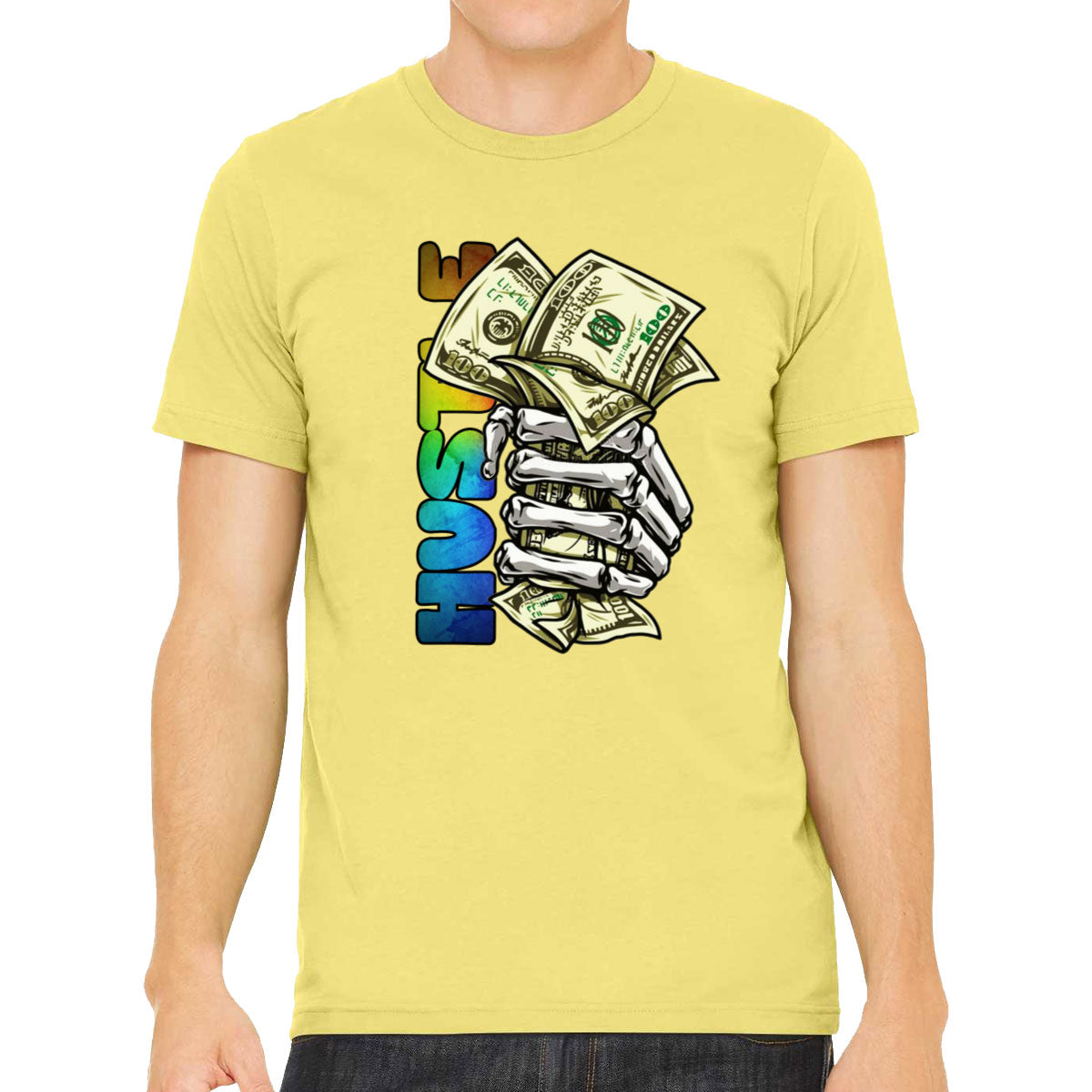 Hustle Hand Holding Money Men's T-shirt