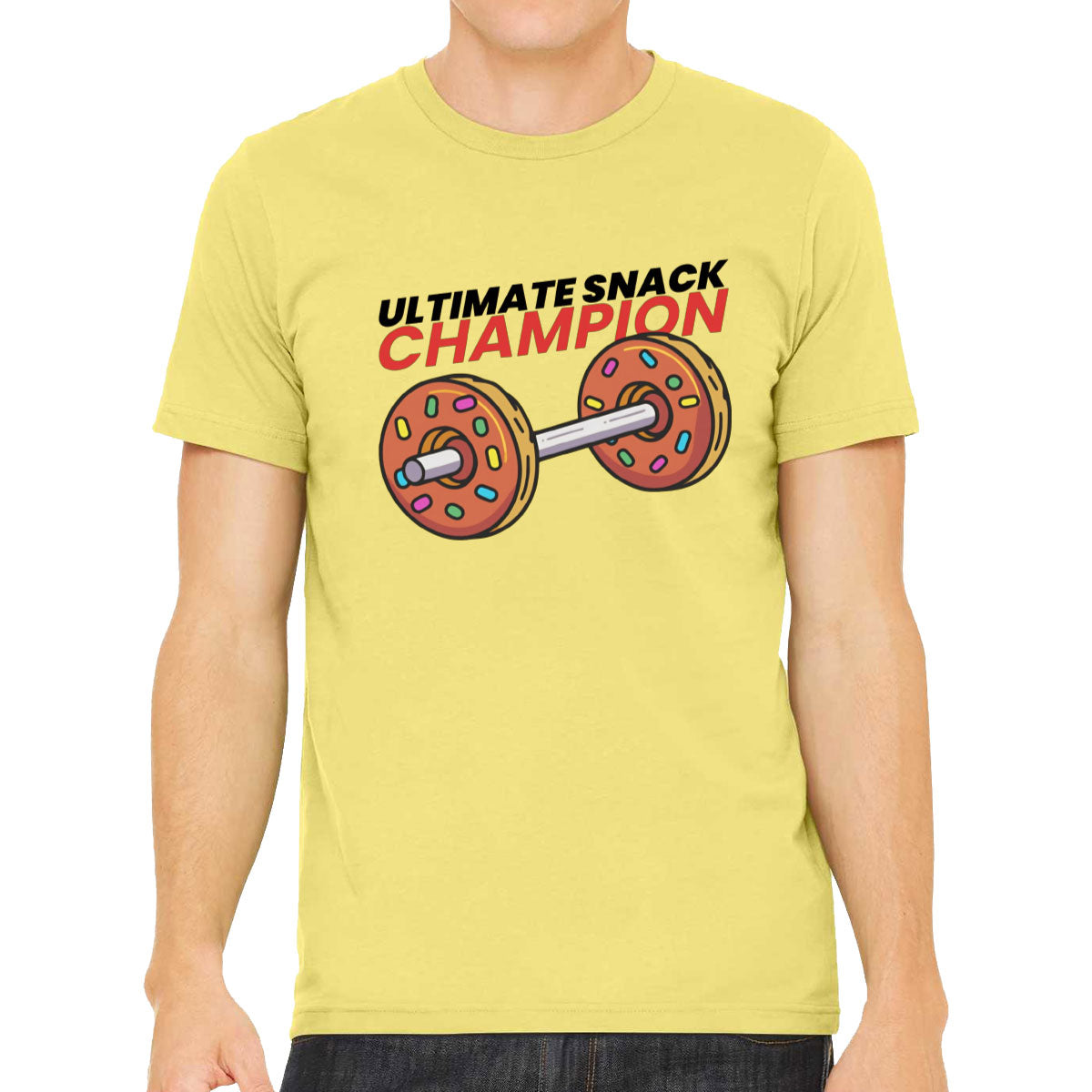 Ultimate Snack Champion Donut Gym Fitness Men's T-shirt