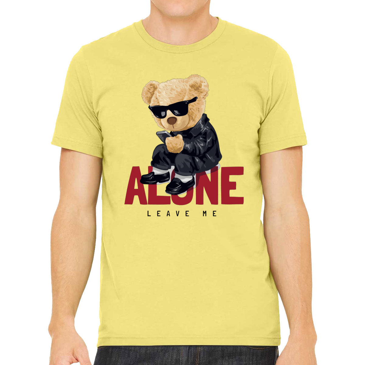 Teddy Bear Leave Me Alone Men's T-shirt