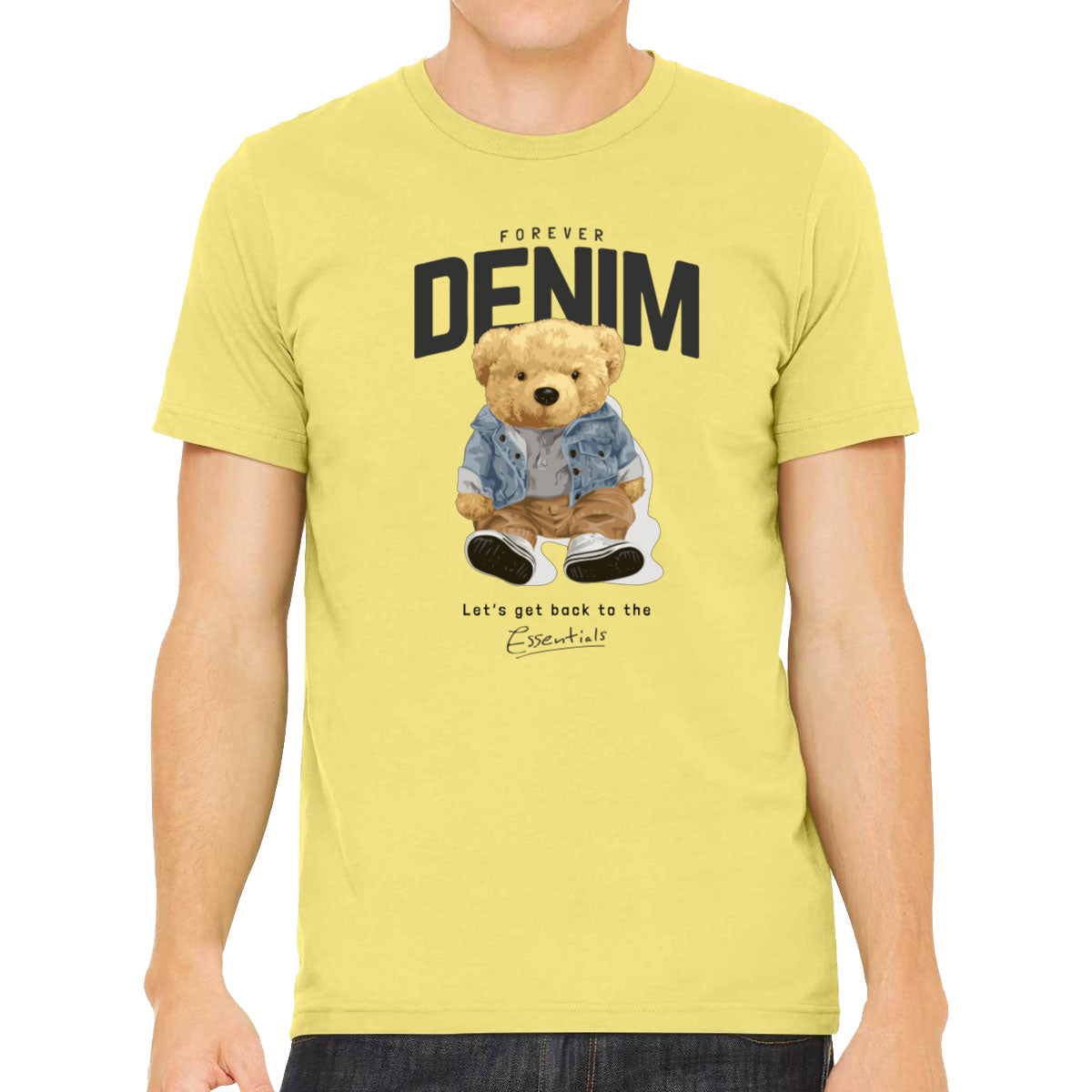 Teddy Bear Forever Denim Men's T-shirt