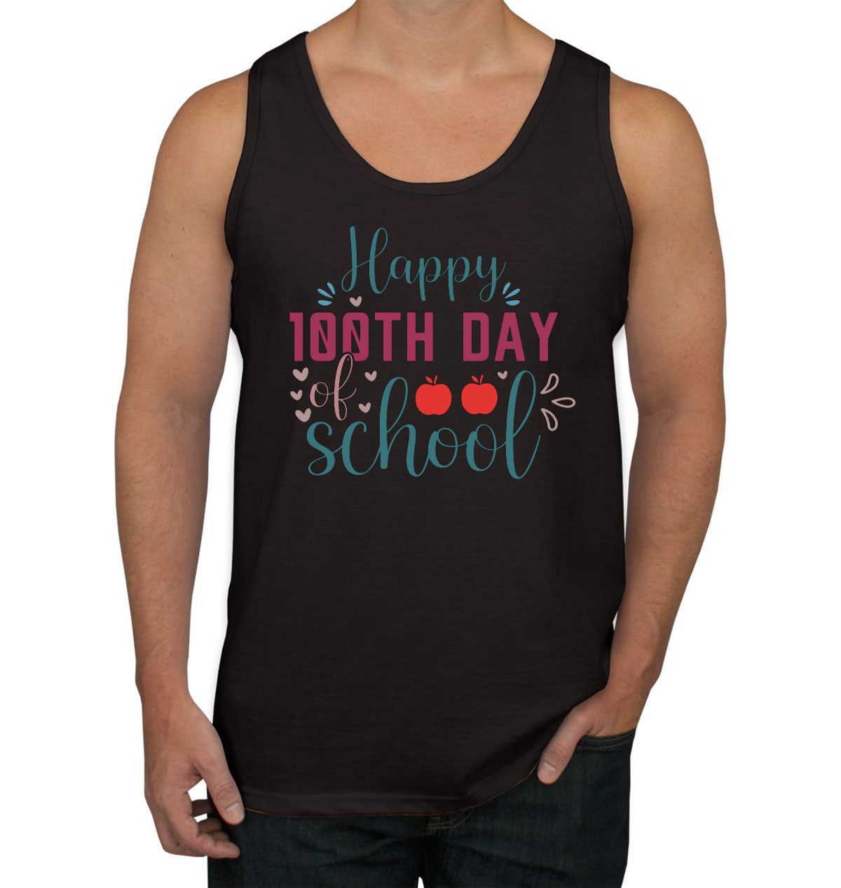 Happy 100th Day Of School Men's Tank Top