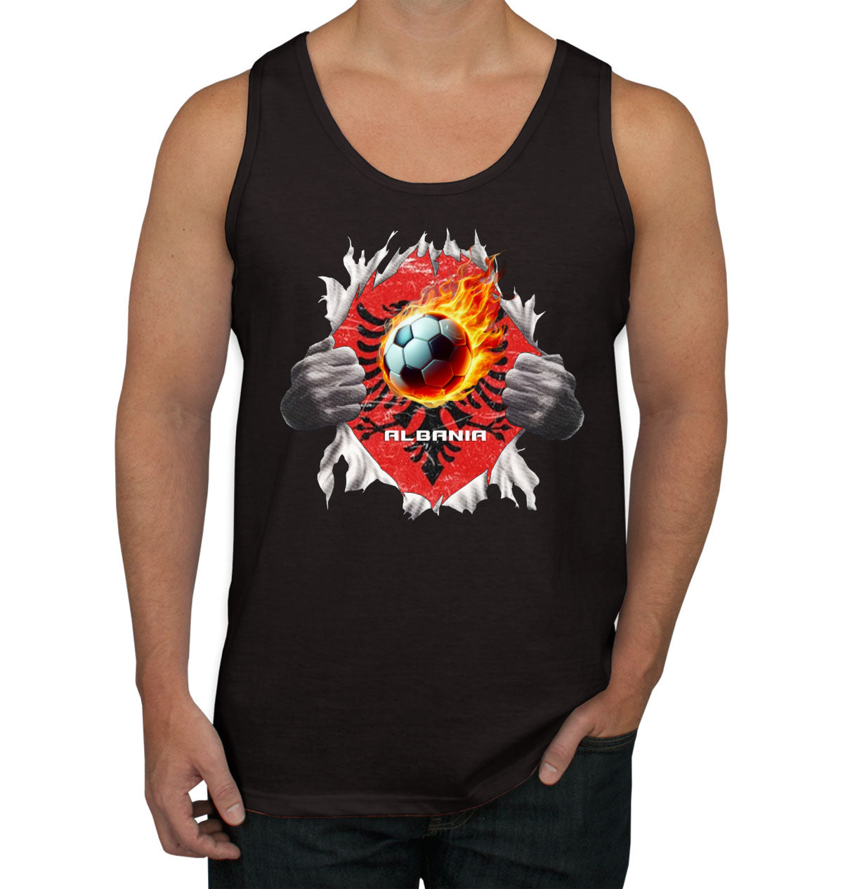 Albania Euro Cup Soccer Football Men's Tank Top
