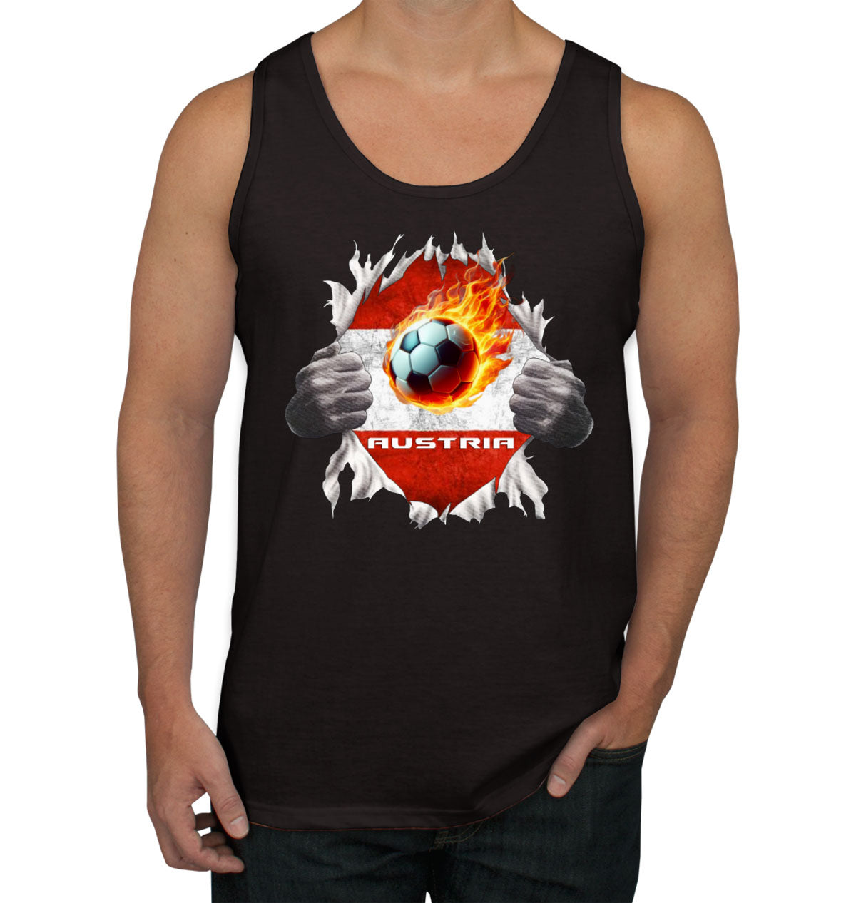 Austria Euro Cup Soccer Football Men's Tank Top