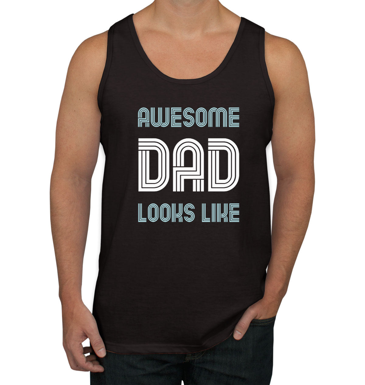Awesome Dad Looks Like Father's Day Men's Tank Top
