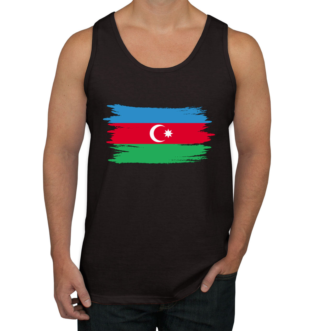 Azerbaijan Flag Men's Tank Top