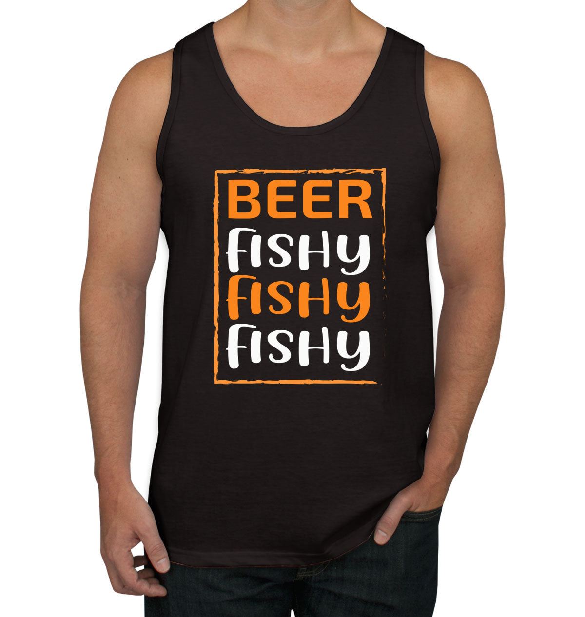 Beer Fishy Fishy Fishy Fishing Men's Tank Top