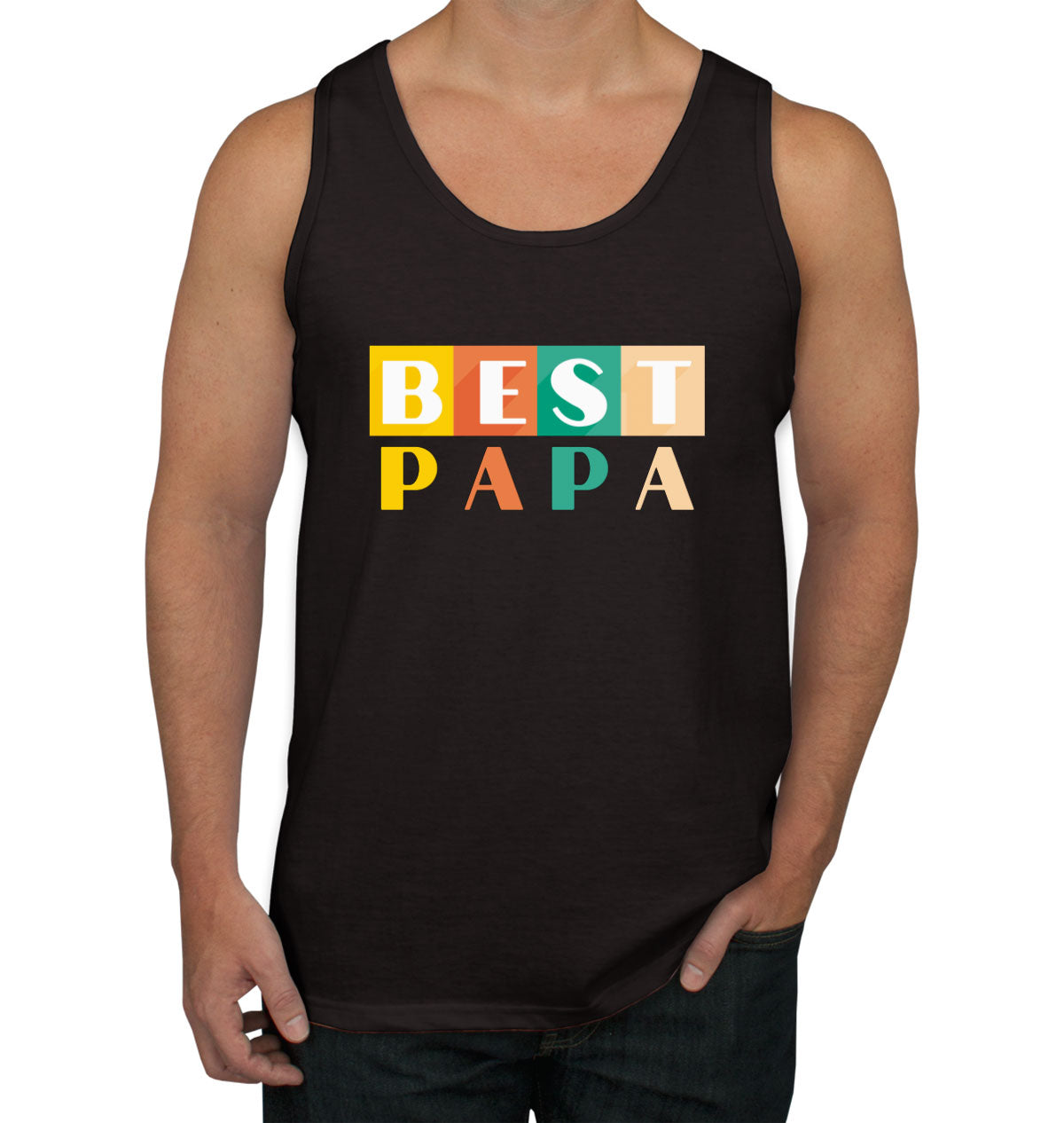 Best Papa Father's Day Men's Tank Top