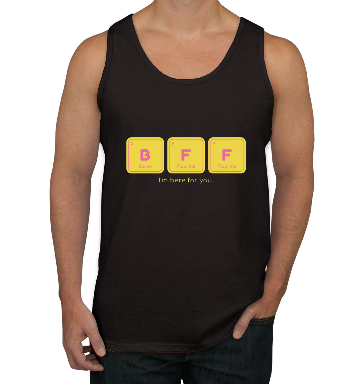 BFF Best Friends Forever Funny Periodic Table Men's Tank Top