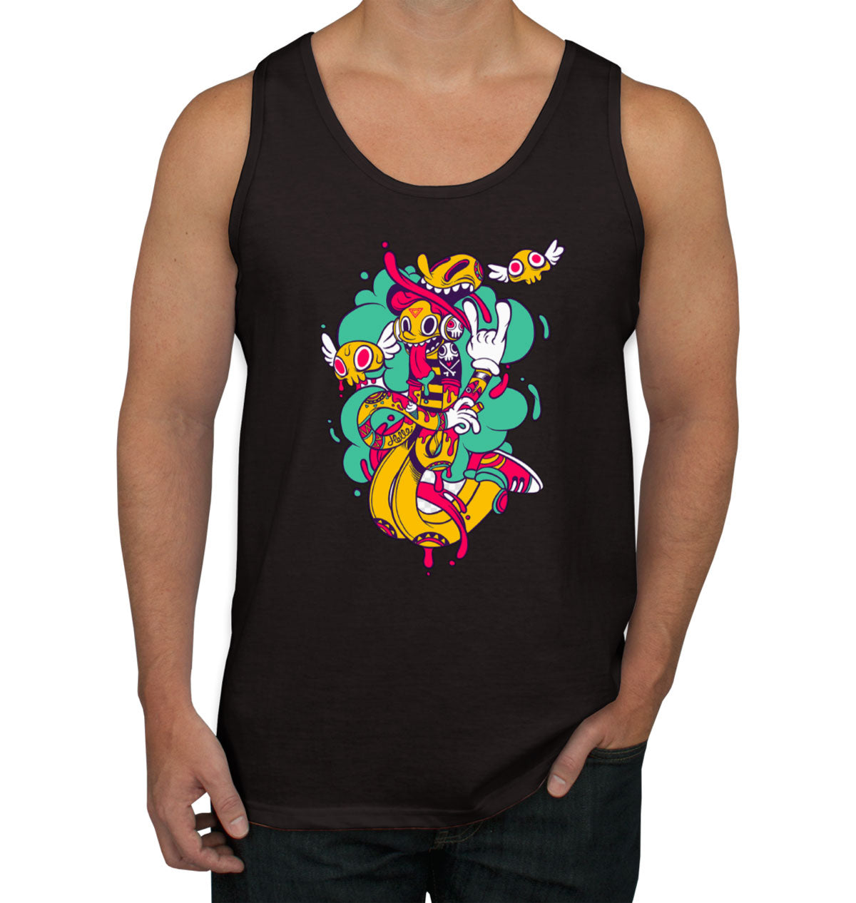 Graffiti Design Men's Tank Top