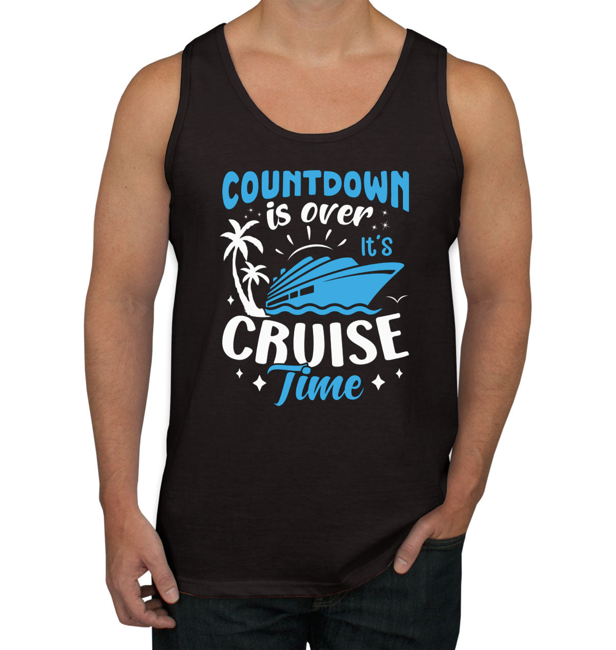 Countdown Is Over It's Cruise Time Men's Tank Top