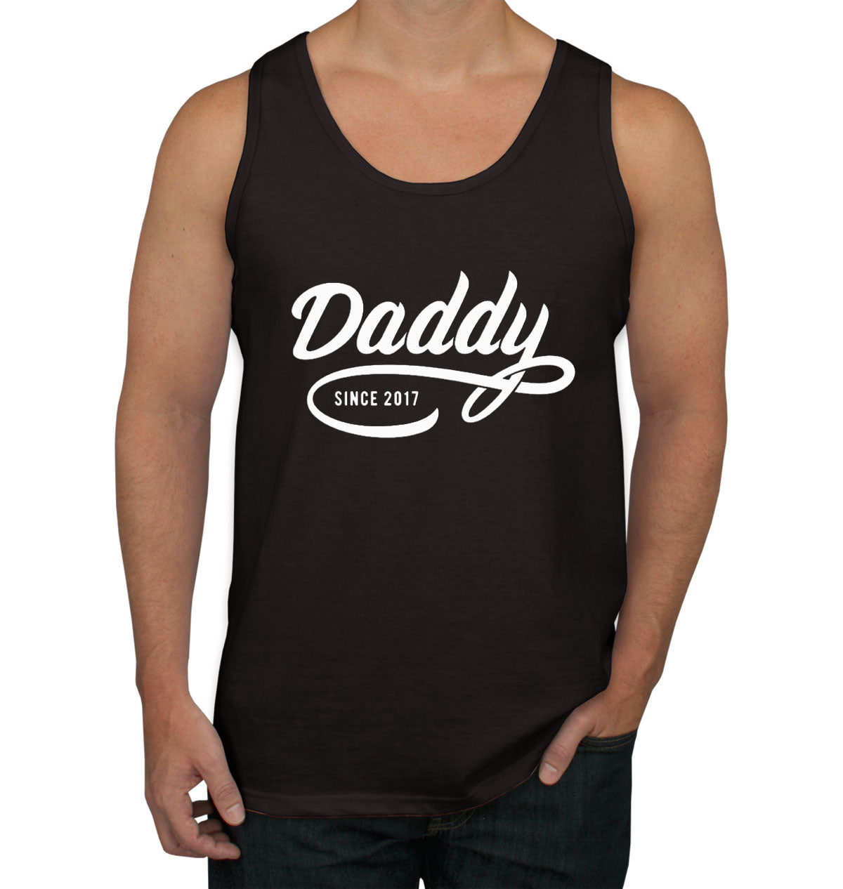 Daddy Since [Custom Year] Personalized Father's Day Men's Tank Top