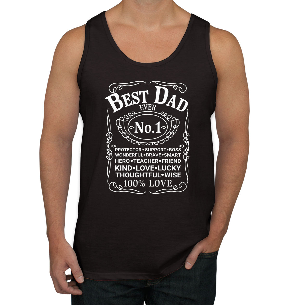 Best Dad Ever No.1 Father's Day Men's Tank Top