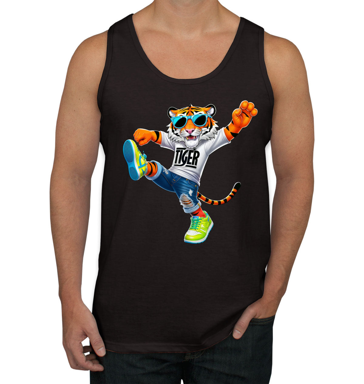 Dancing Tiger Men's Tank Top