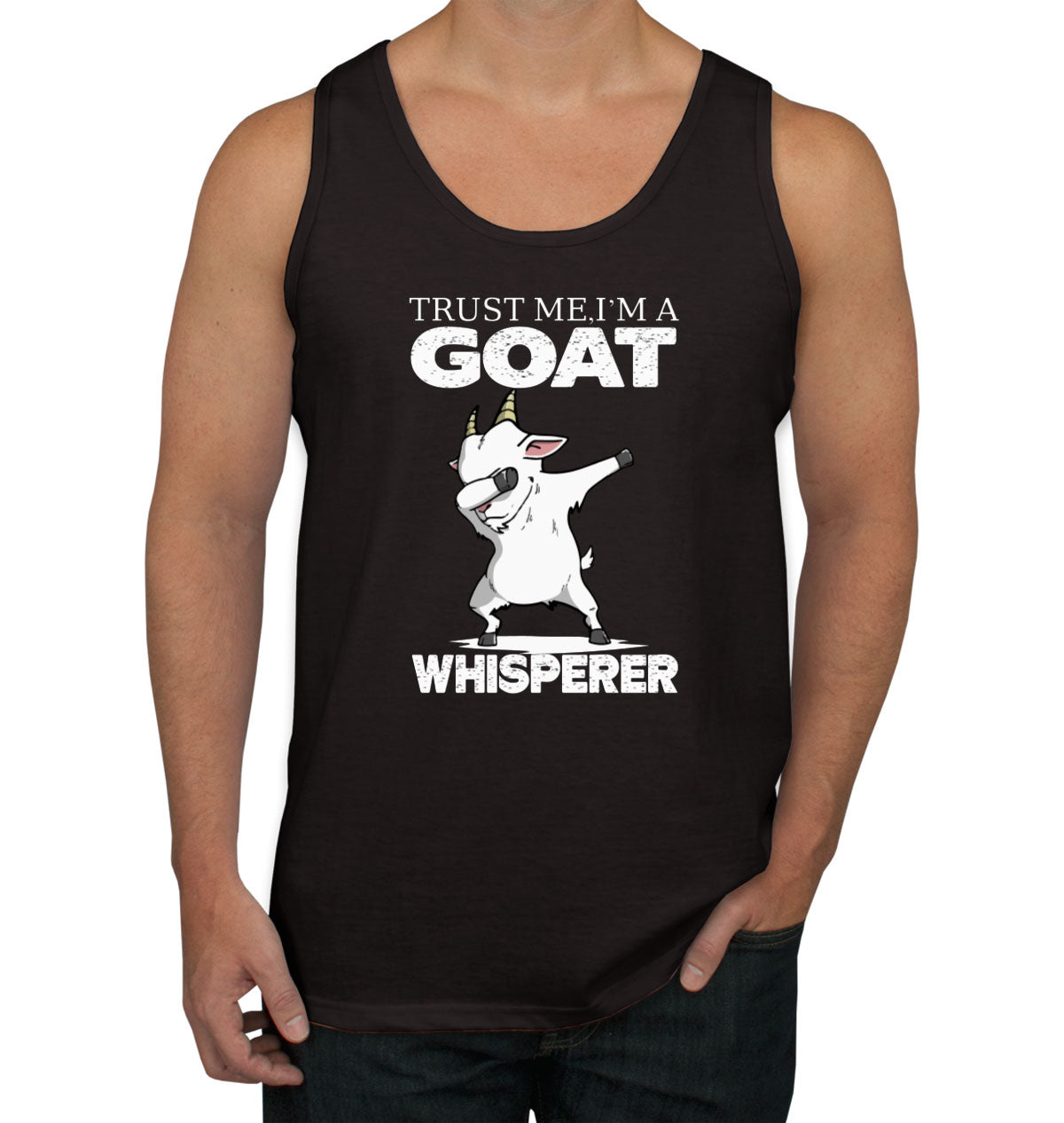 Trust Me I'm A Goat Whisperer Men's Tank Top