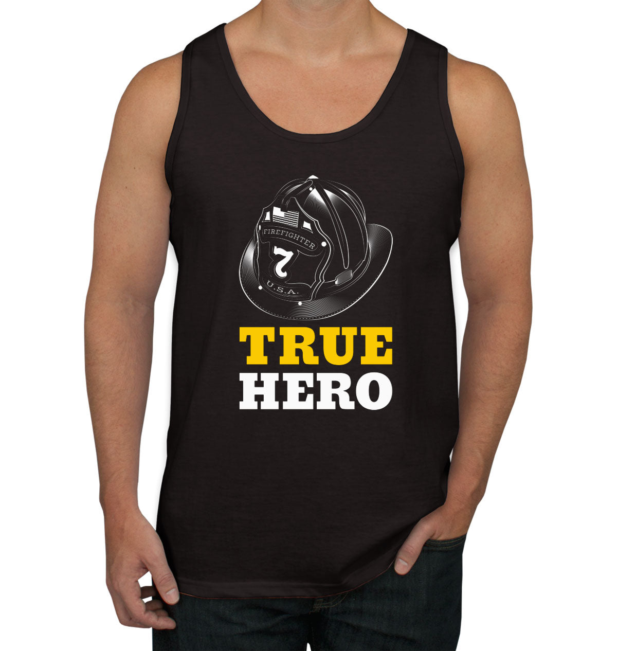 Firefighter True Hero Men's Tank Top