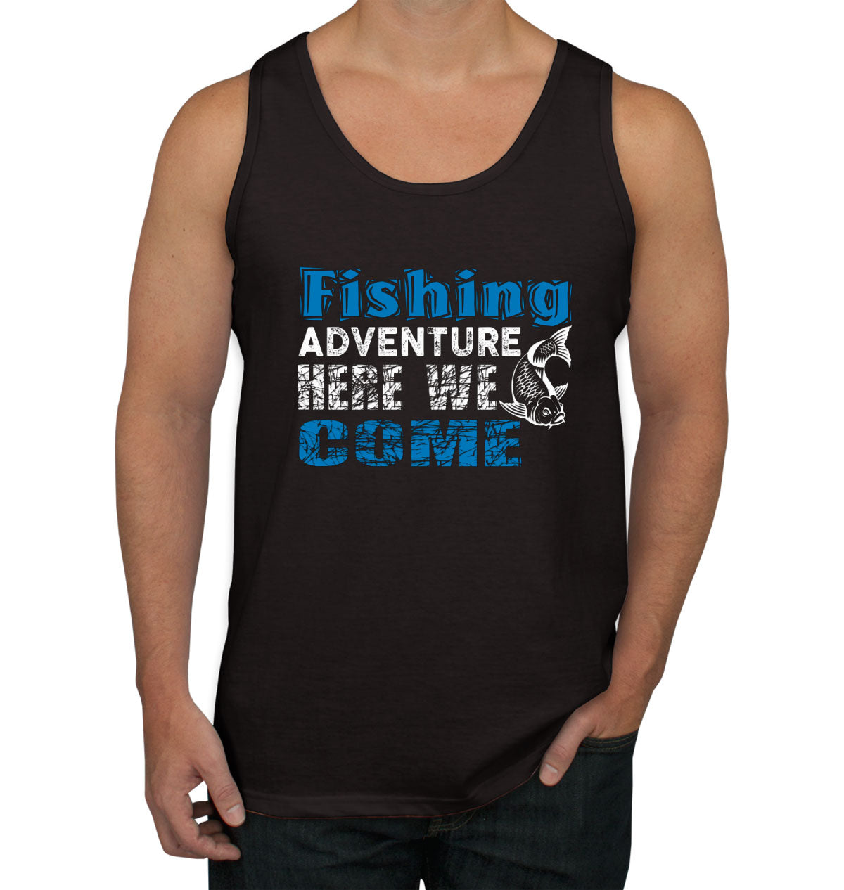 Fishing Adventure Here We Come Men's Tank Top