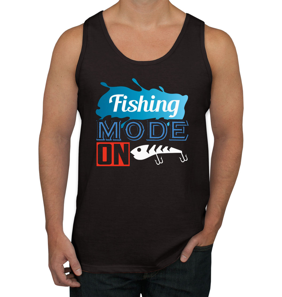 Fishing Mode On Men's Tank Top