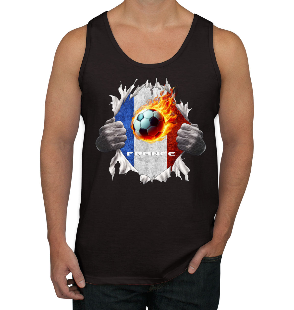 France Euro Cup Soccer Football Men's Tank Top