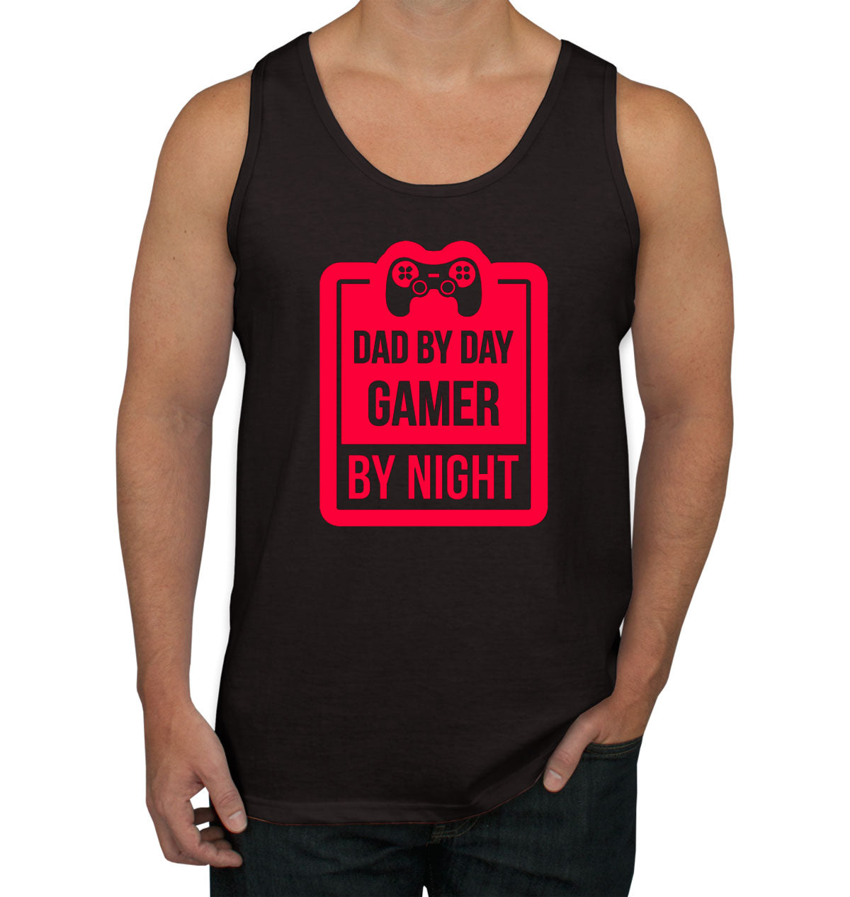 Dad By Day Gamer By Night Men's Tank Top