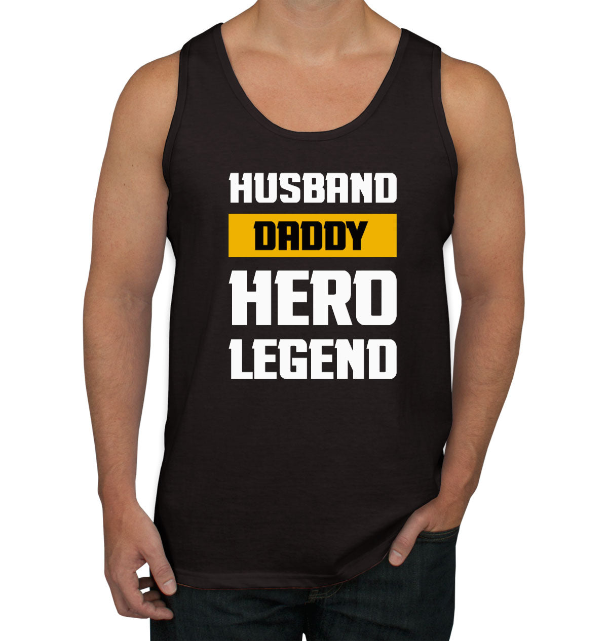 Husband Daddy Hero Legend Father's Day Men's Tank Top