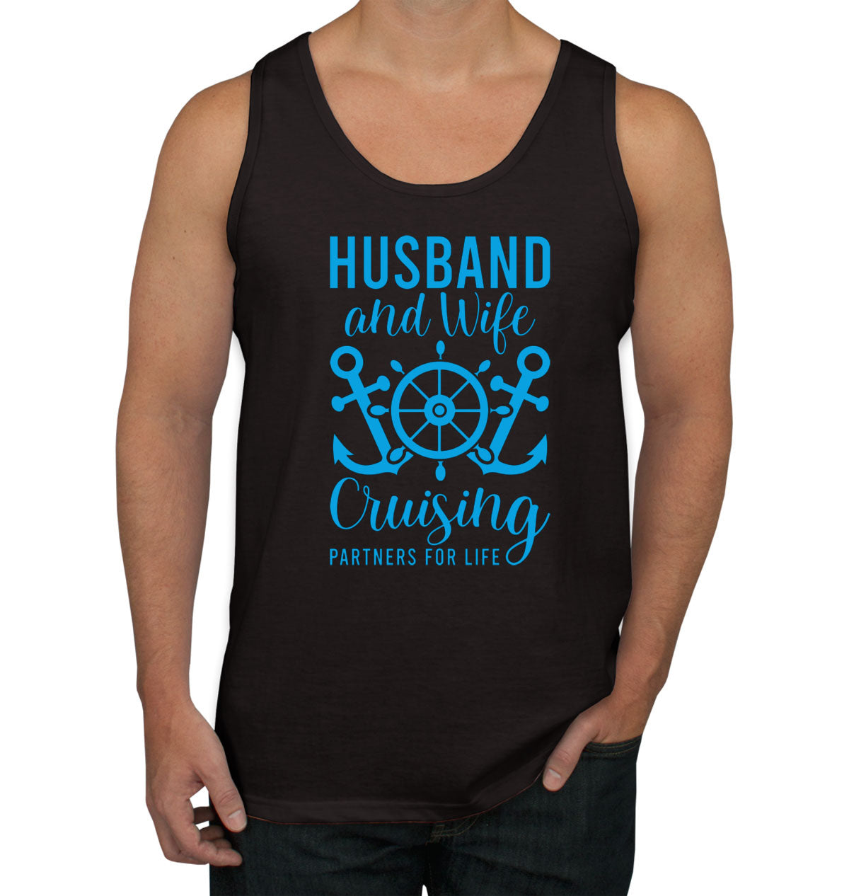 Husband And Wife Cruising Partners For Life Men's Tank Top