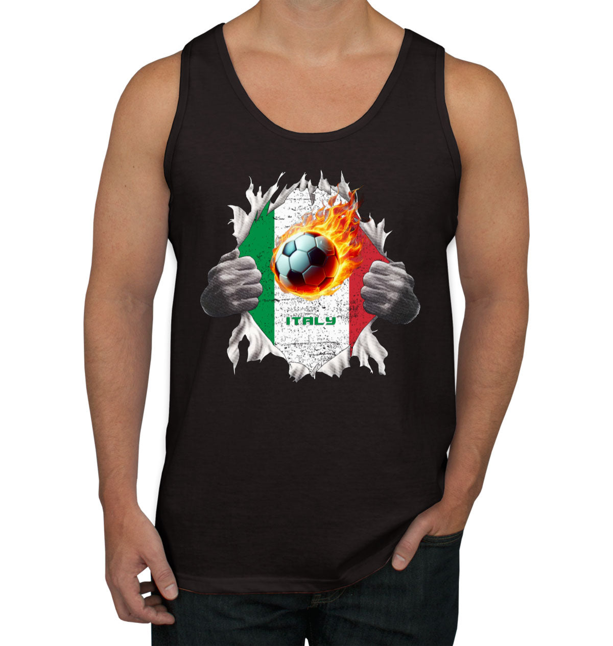 Italy Euro Cup Soccer Football Men's Tank Top