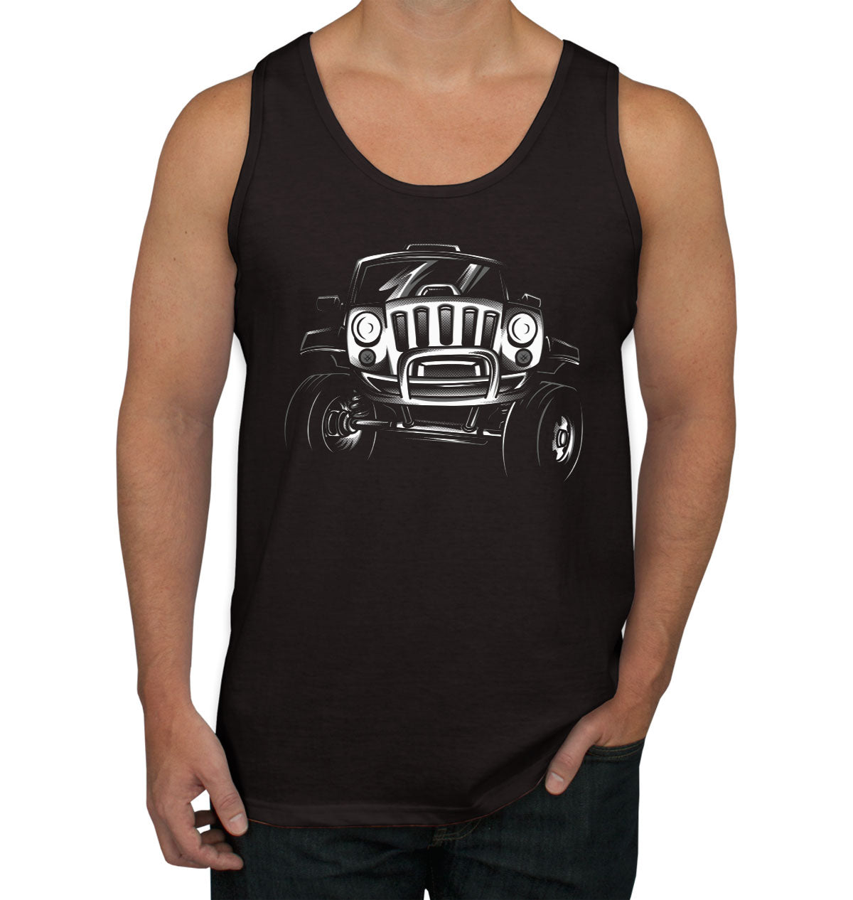 Jeep Off Road Silhouette Men's Tank Top