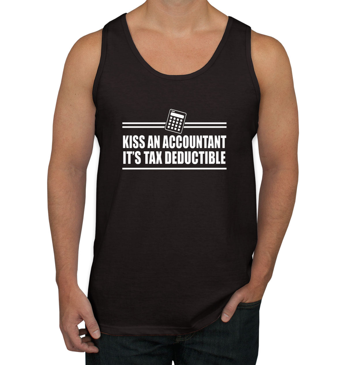 Kiss An Accountant It's Tax Deductible Men's Tank Top